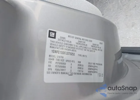 2007 Chevrolet Tahoe Lt from USA, damaged, VIN 1GNFC130X7J379250